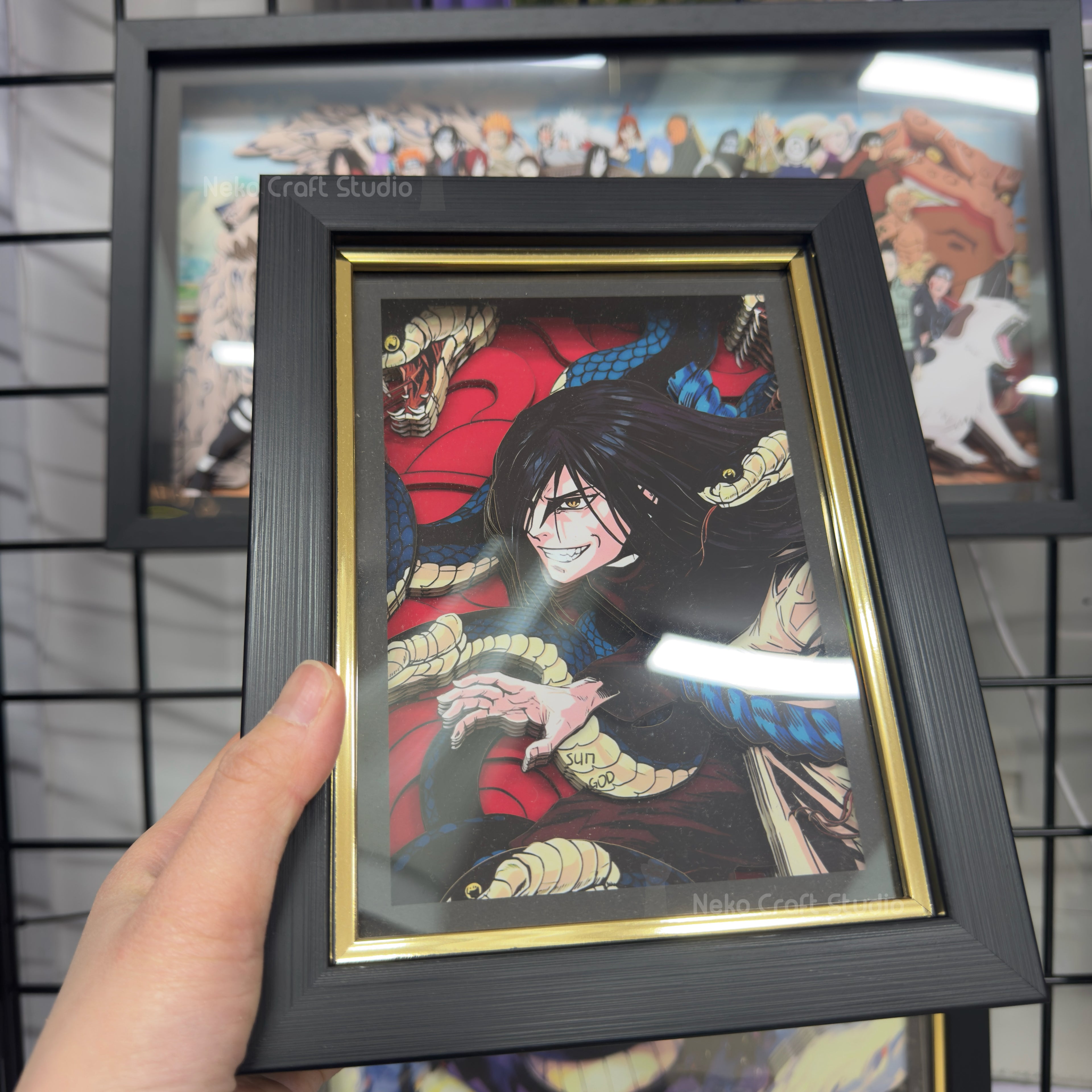 Orochimaru - 3D Paper Cut Art Frame