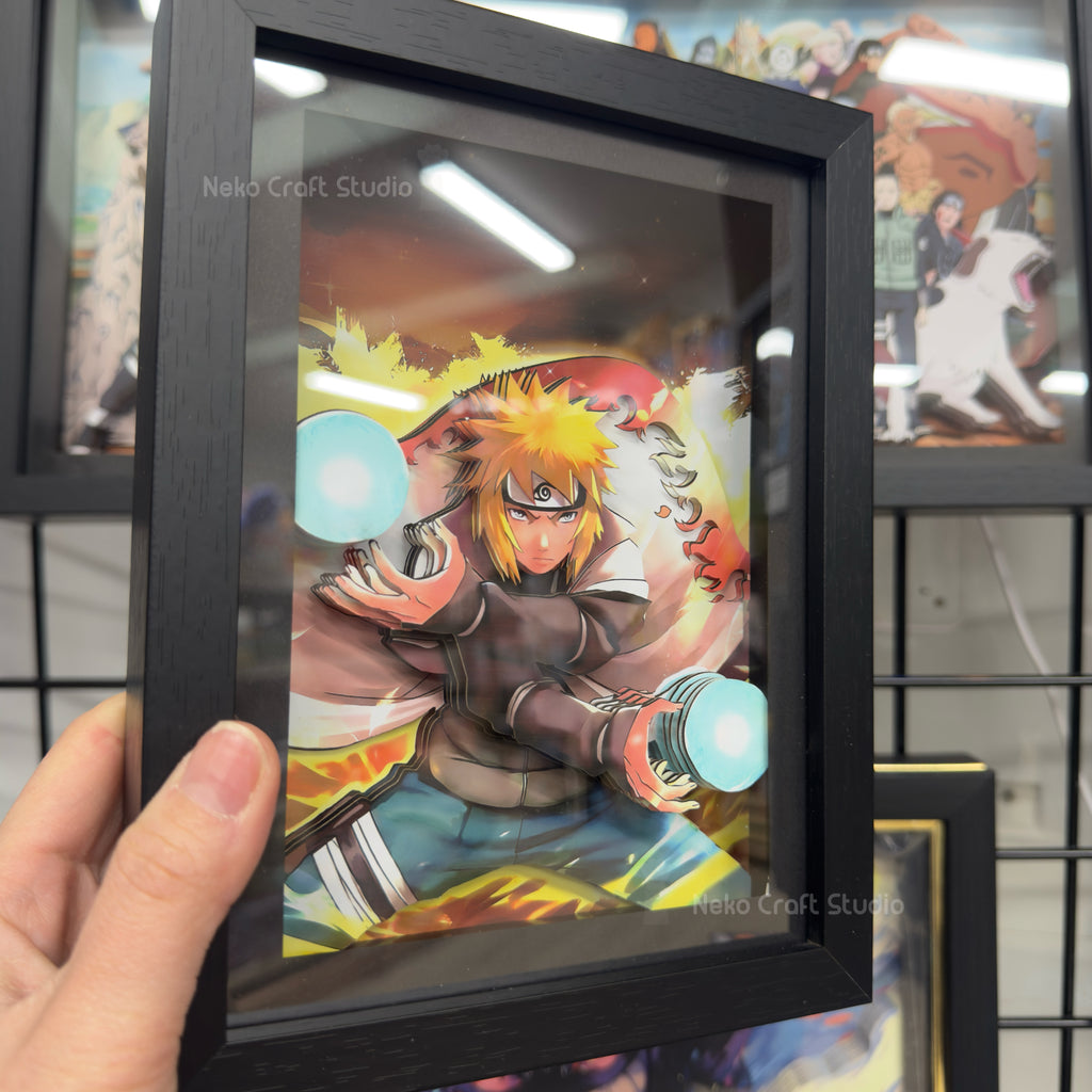 Namikaze Minato -3D Paper Cut Art Frame