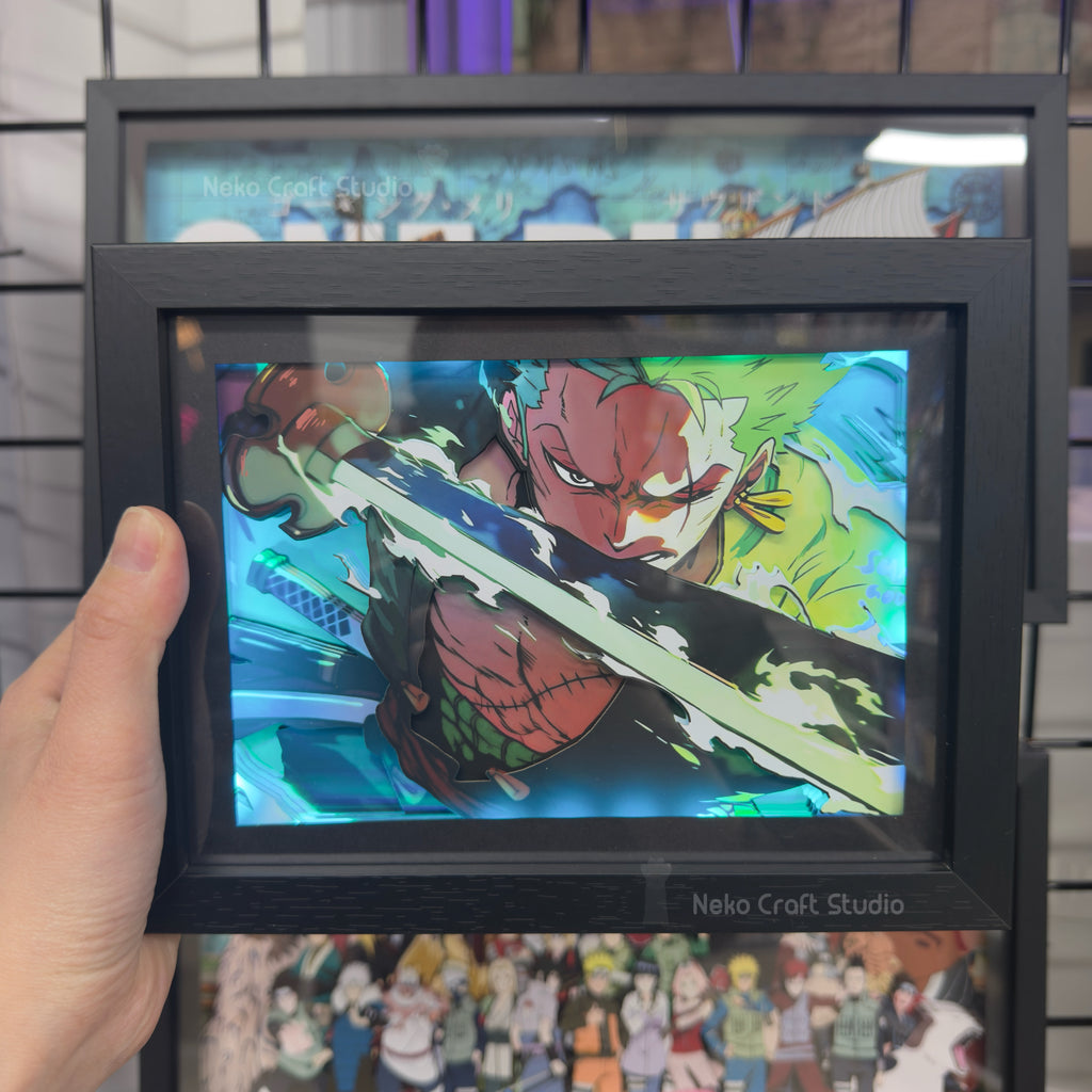 Roronoa Zoro - 3D Paper Cut Art Frame