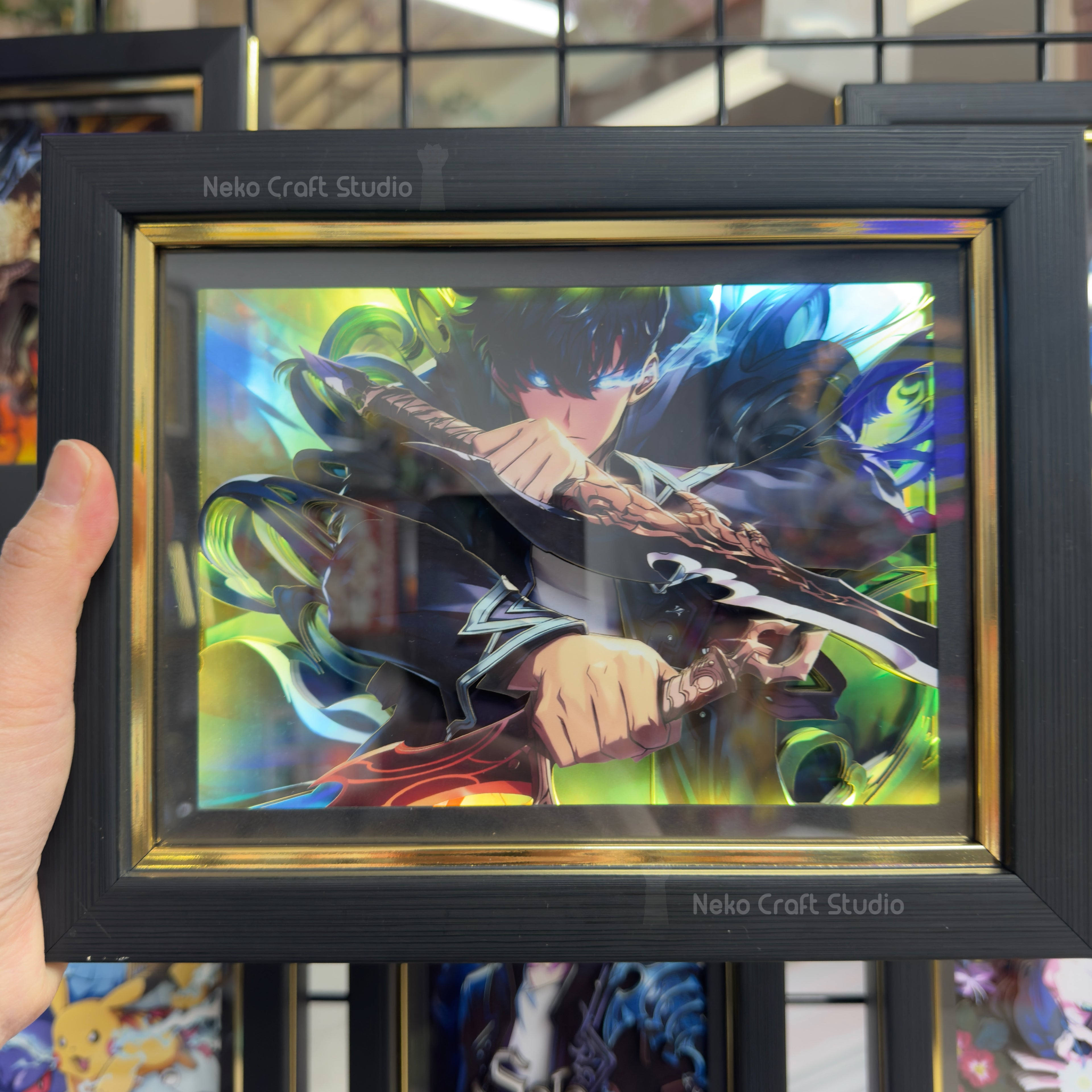 Sung Jin-woo -3D Paper Cut Art Frame