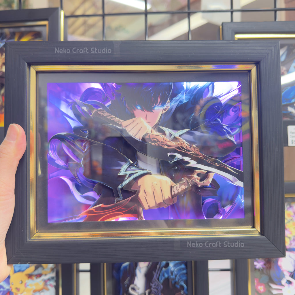Sung Jin-woo -3D Paper Cut Art Frame