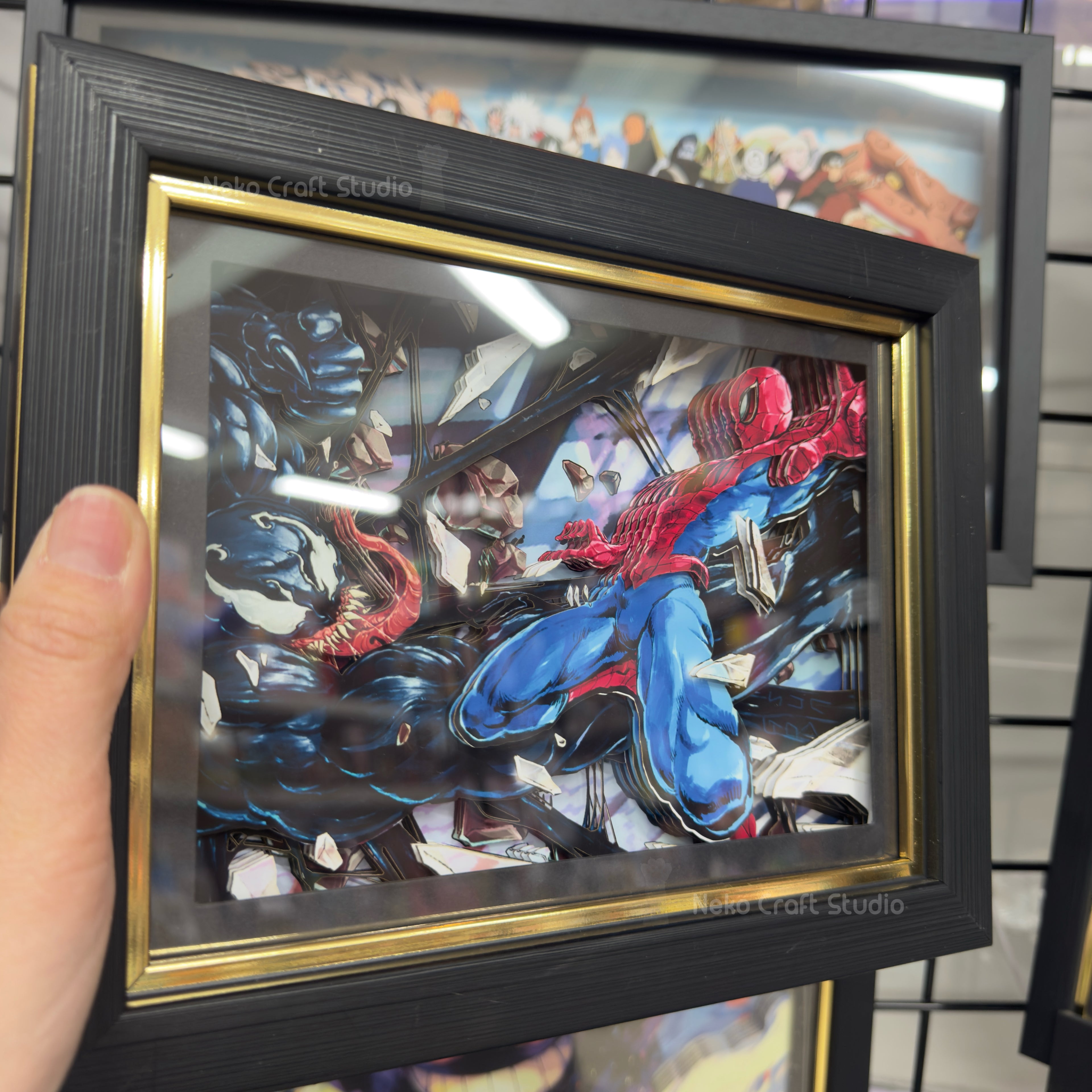 Spider Man -3D Paper Cut Art Frame