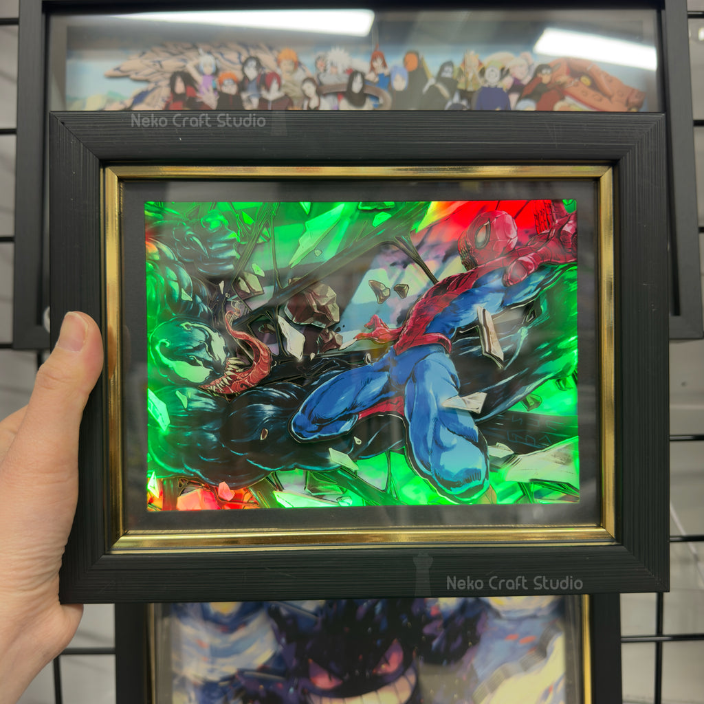 Spider Man -3D Paper Cut Art Frame