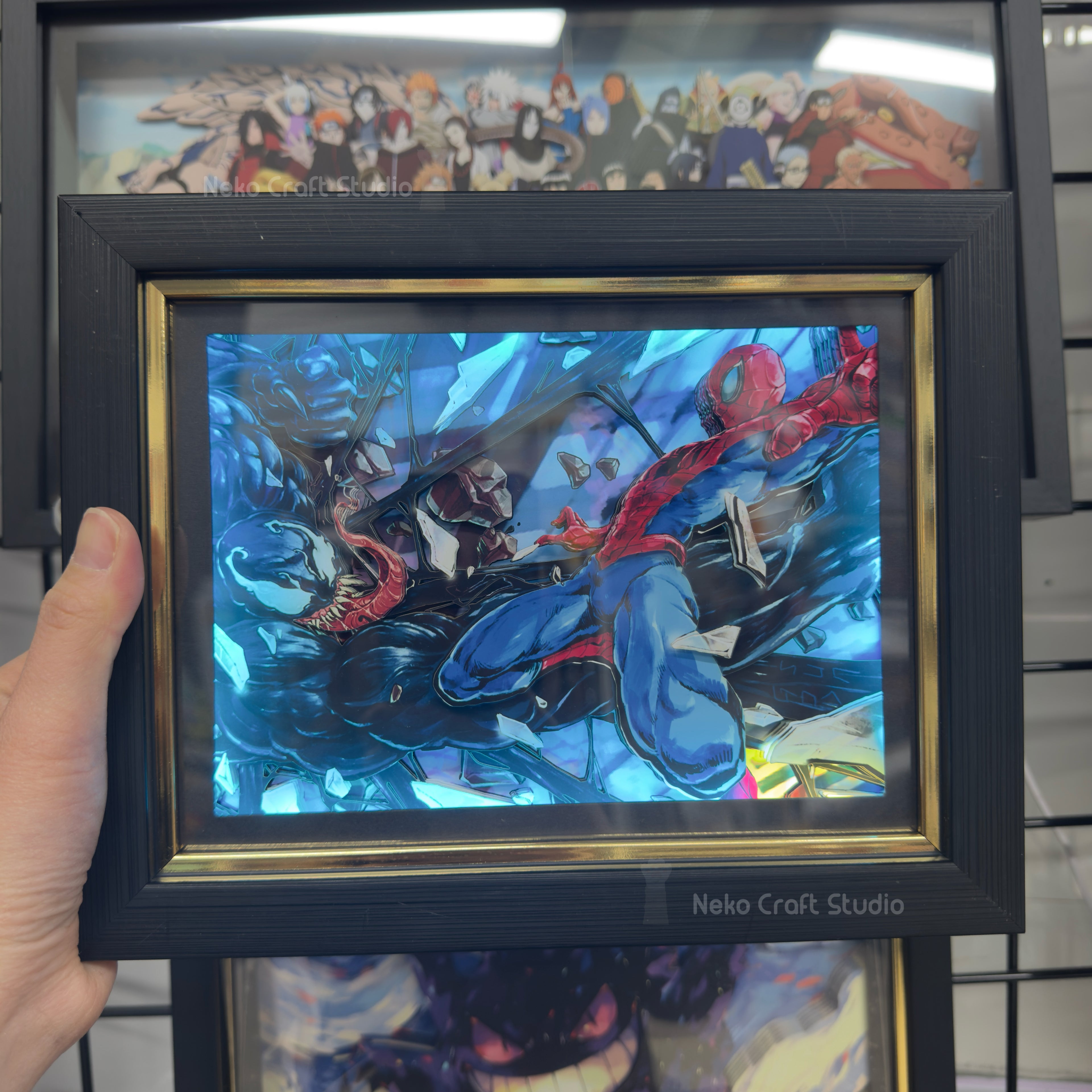 Spider Man -3D Paper Cut Art Frame