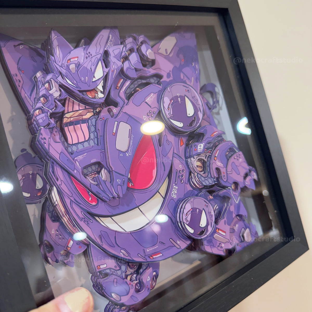 Pokemon- Gengar -3D Paper Cut Art Frame