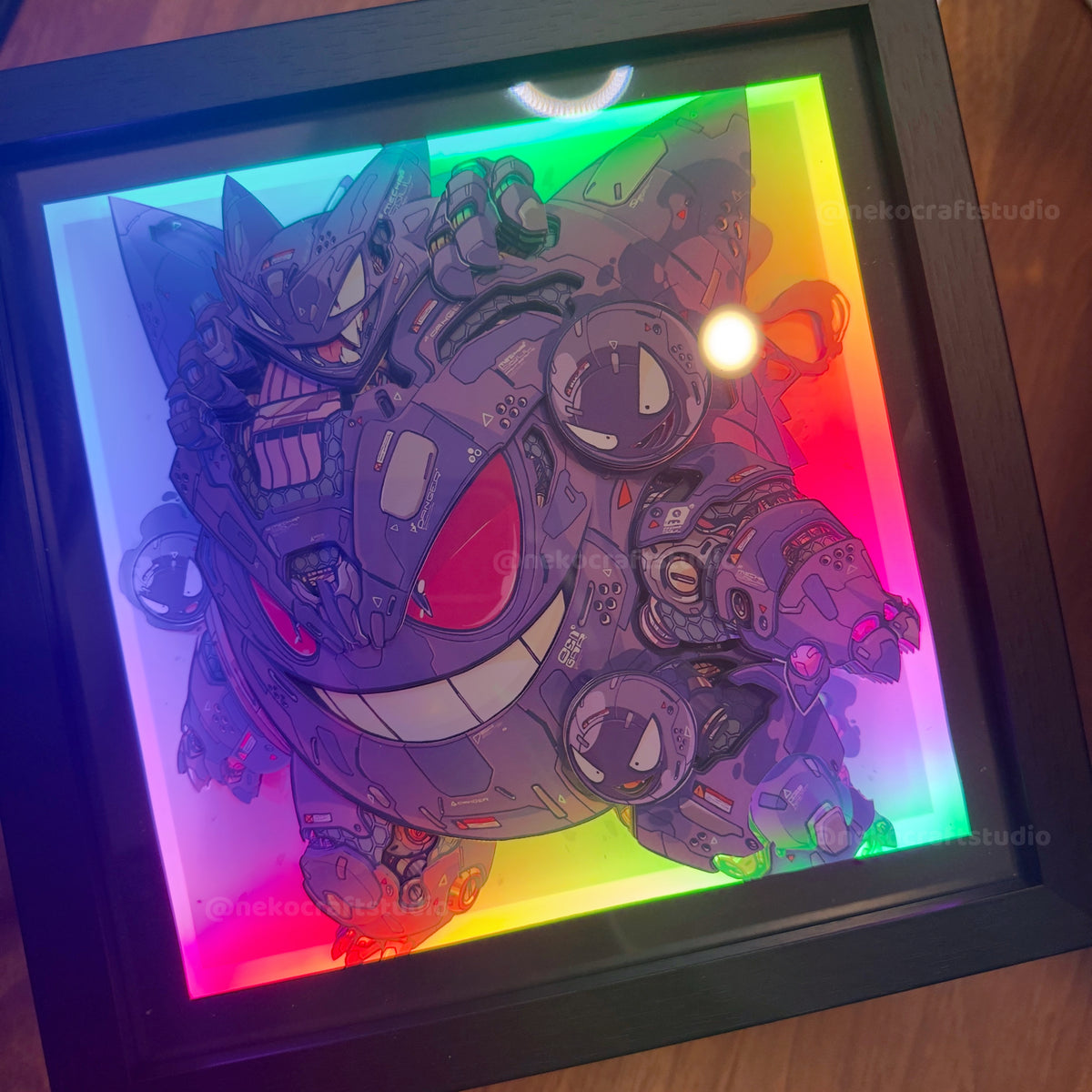 Pokemon- Gengar -3D Paper Cut Art Frame