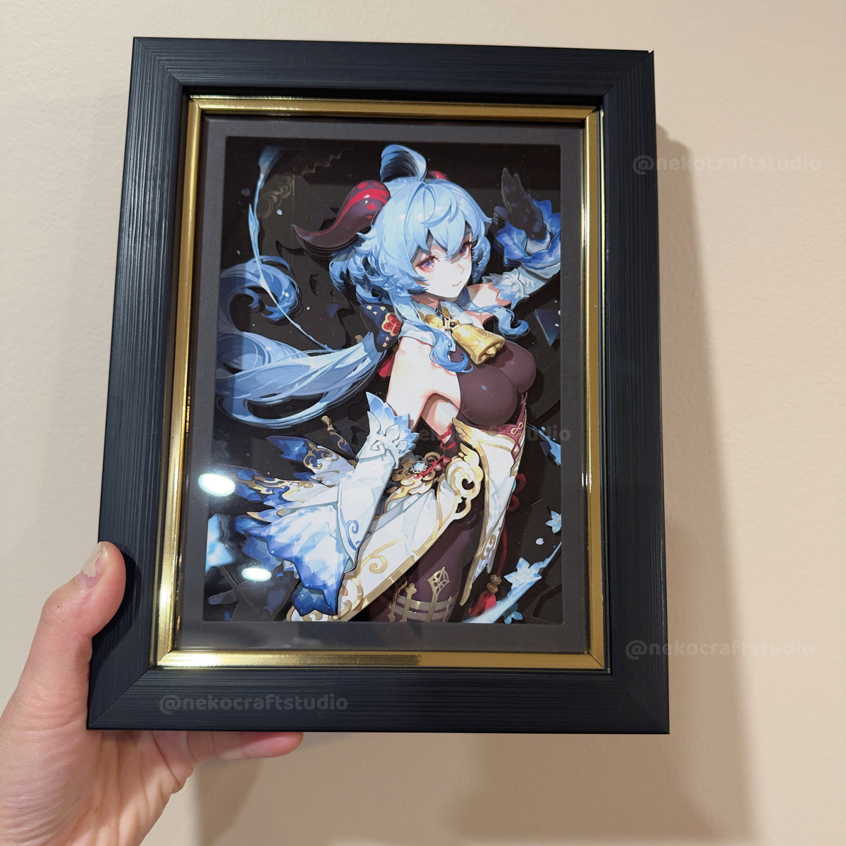 Genshin Impact -Ganyu A ver. -3D Paper Cut Art Frame
