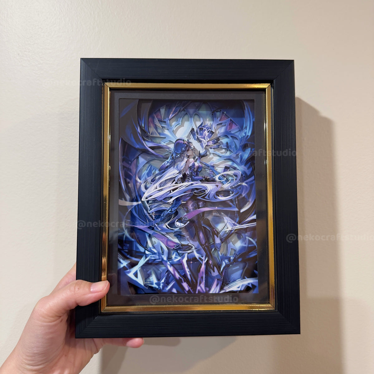 Genshin Impact -  Skirk  -3D Paper Cut Art Frame