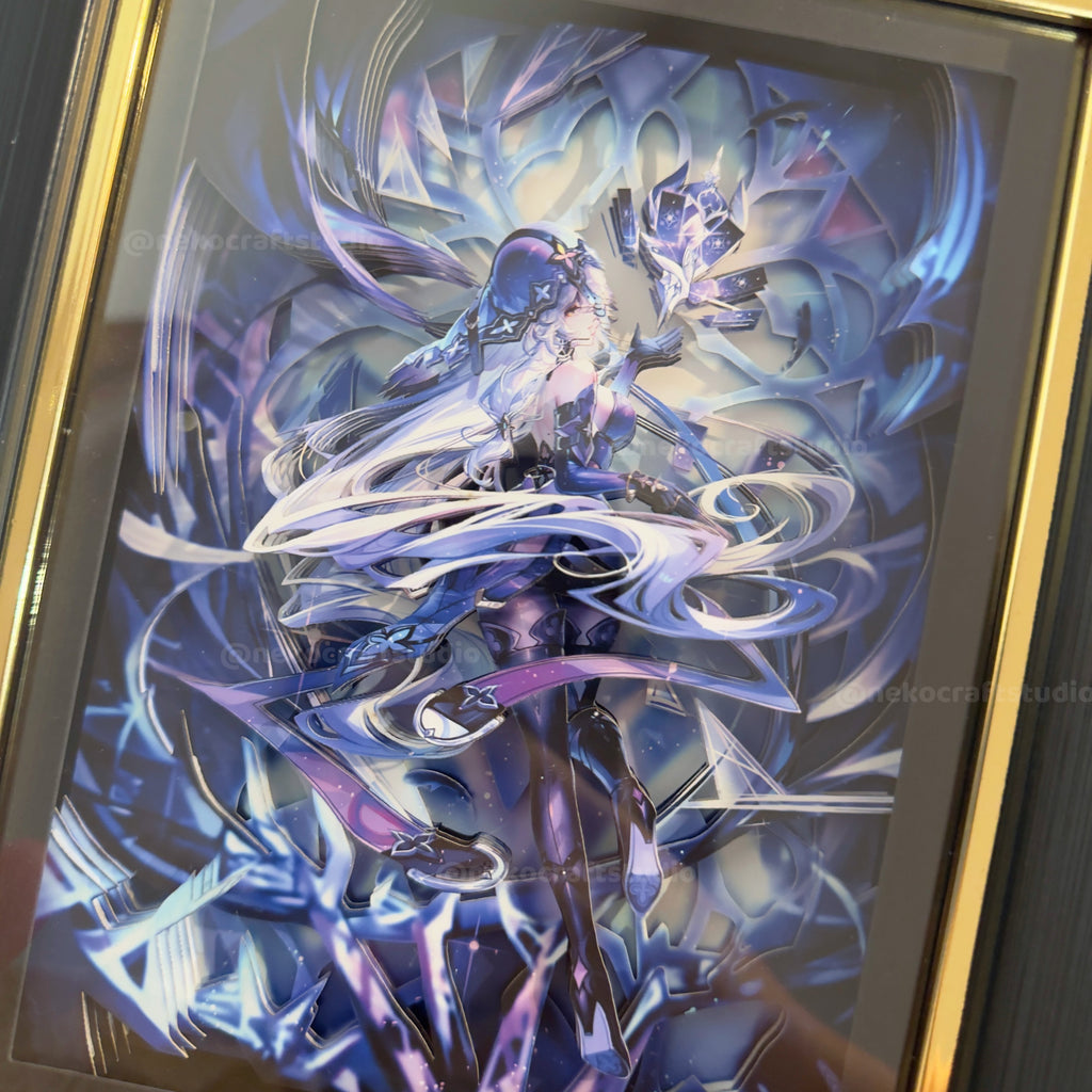 Genshin Impact -  Skirk  -3D Paper Cut Art Frame