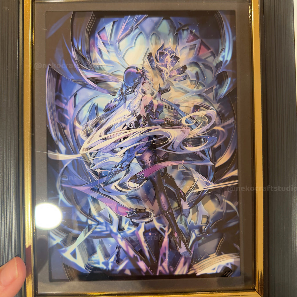 Genshin Impact -  Skirk  -3D Paper Cut Art Frame