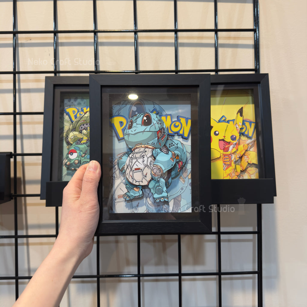 Squirtle - 3D Paper Cut Art Frame