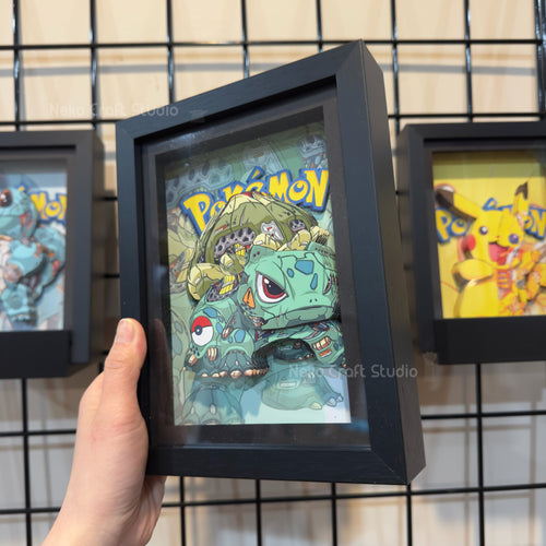 Bulbasaur - 3D Paper Cut Art Frame
