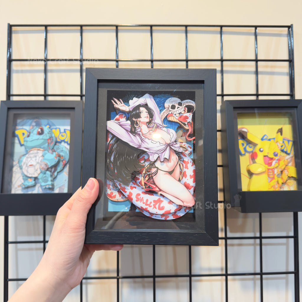 Boa Hancock -3D Paper Cut Art Frame