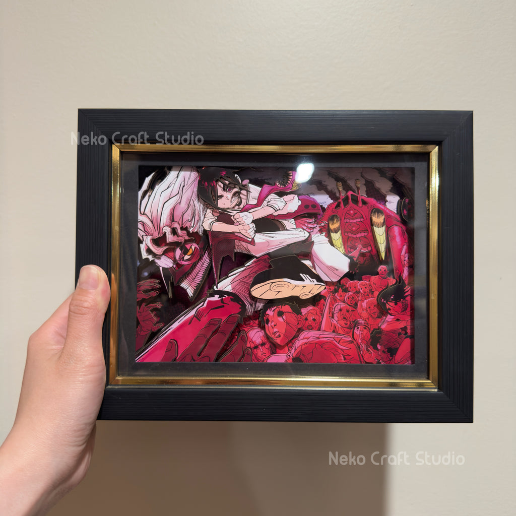 Dandadan - 3D Paper Cut Art Frame