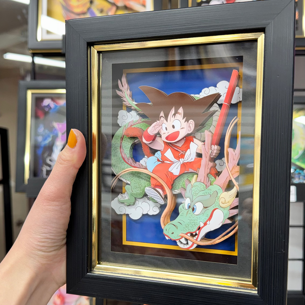 Goku with Dragon - 3D Paper Cut Art Frame