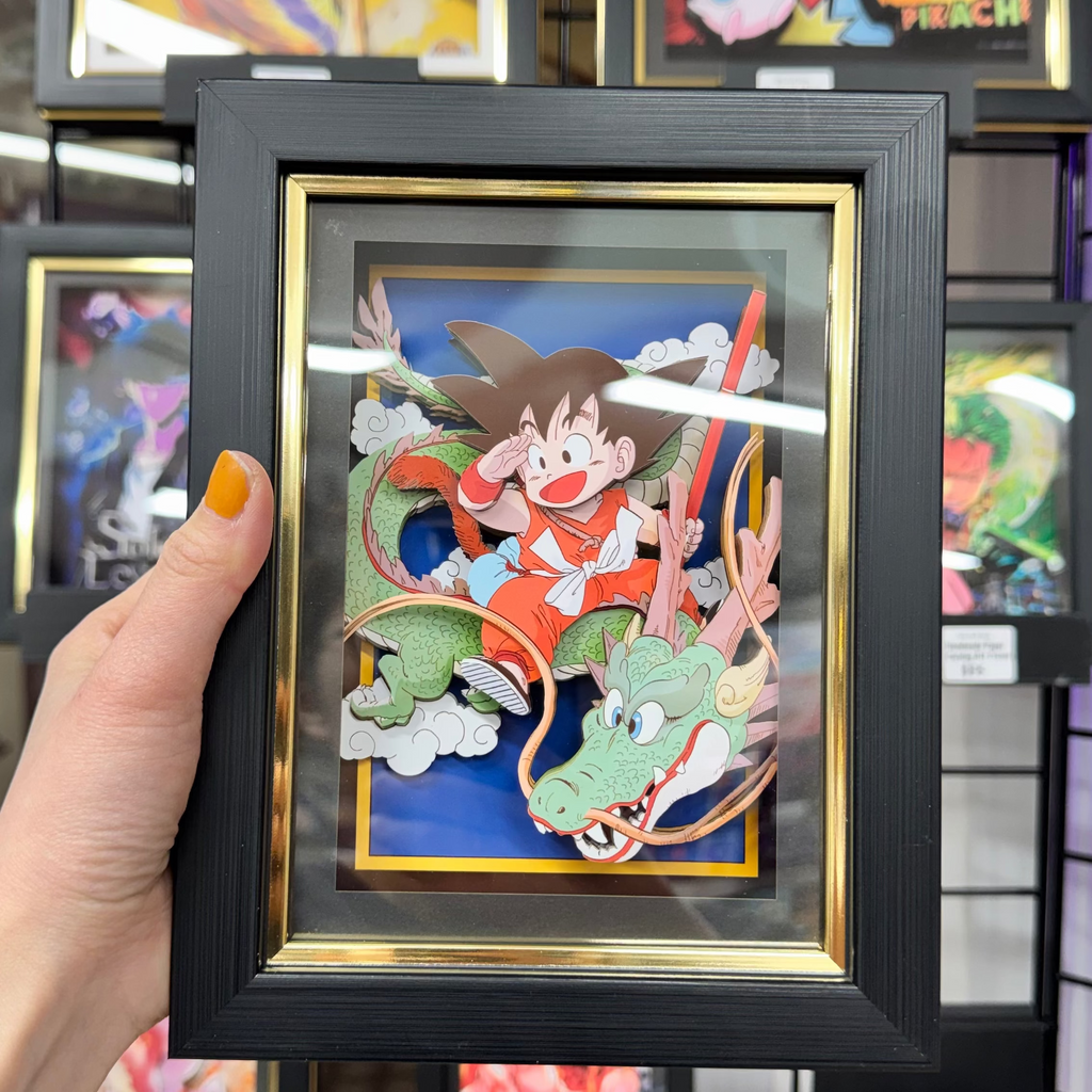 Goku with Dragon - 3D Paper Cut Art Frame
