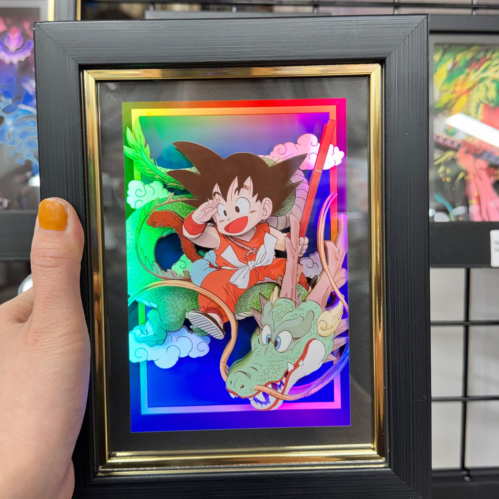 Goku with Dragon - 3D Paper Cut Art Frame
