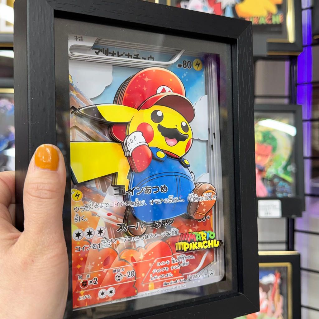 Pikachu & Mario -3D Paper Cut Art Frame