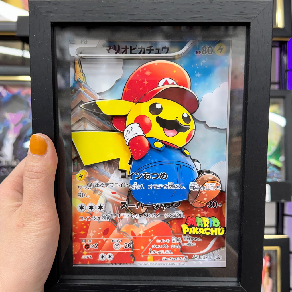 Pikachu & Mario -3D Paper Cut Art Frame