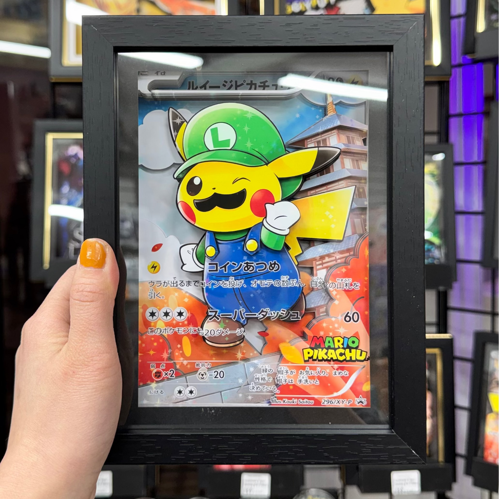 Pikachu & Luigi- 3D Paper Cut Art Frame