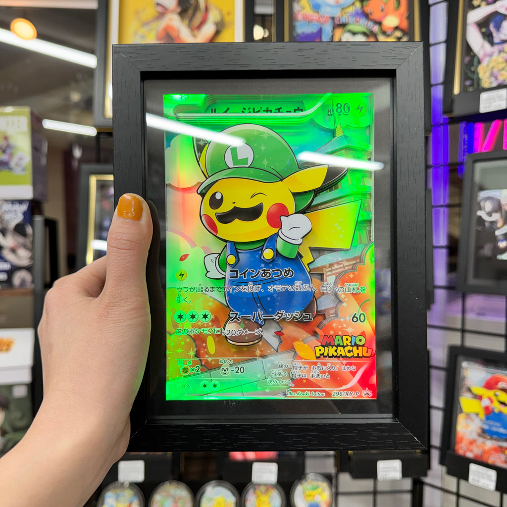Pikachu & Luigi- 3D Paper Cut Art Frame