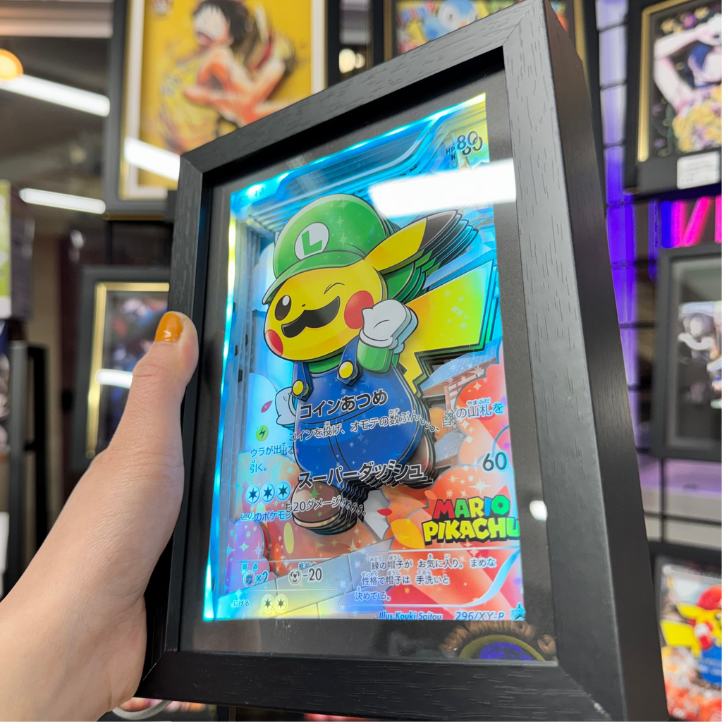 Pikachu & Luigi- 3D Paper Cut Art Frame