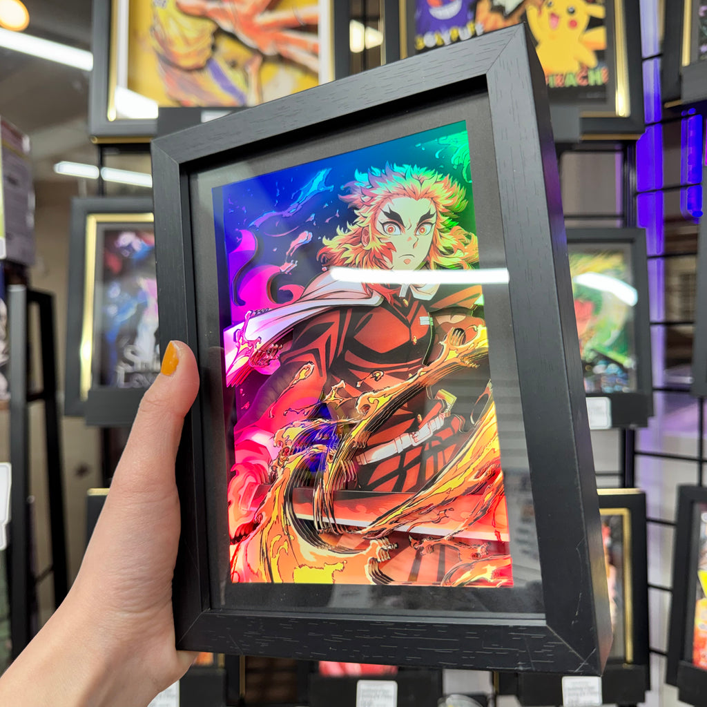 Rengoku Kyojuro - 3D Paper Cut Art Frame - Demon Slayer