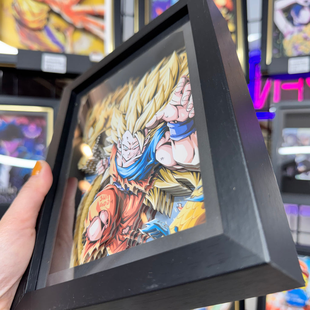 Goku - 3D Paper Cut Art Frame -Jujutsu Kaisen