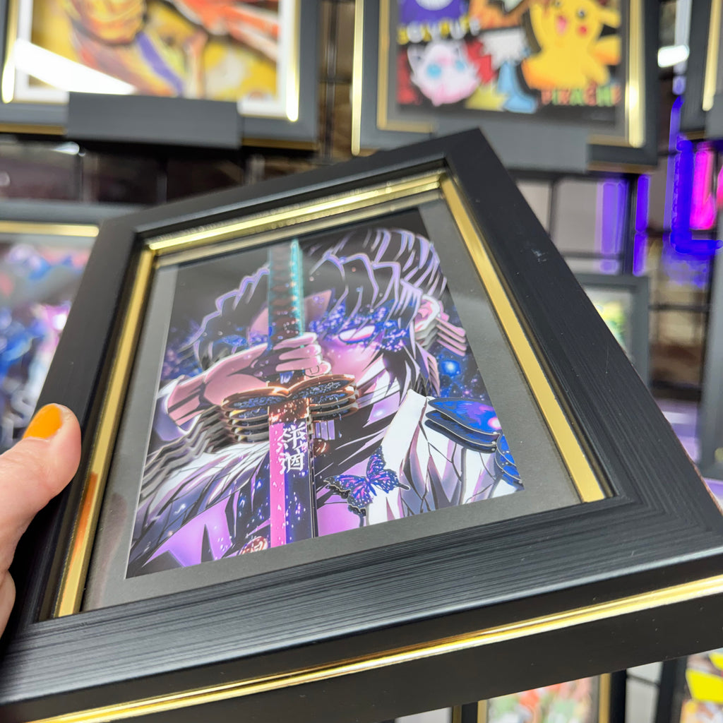 Shinobu Kochō- 3D Paper Cut Art Frame -Demon Slayer
