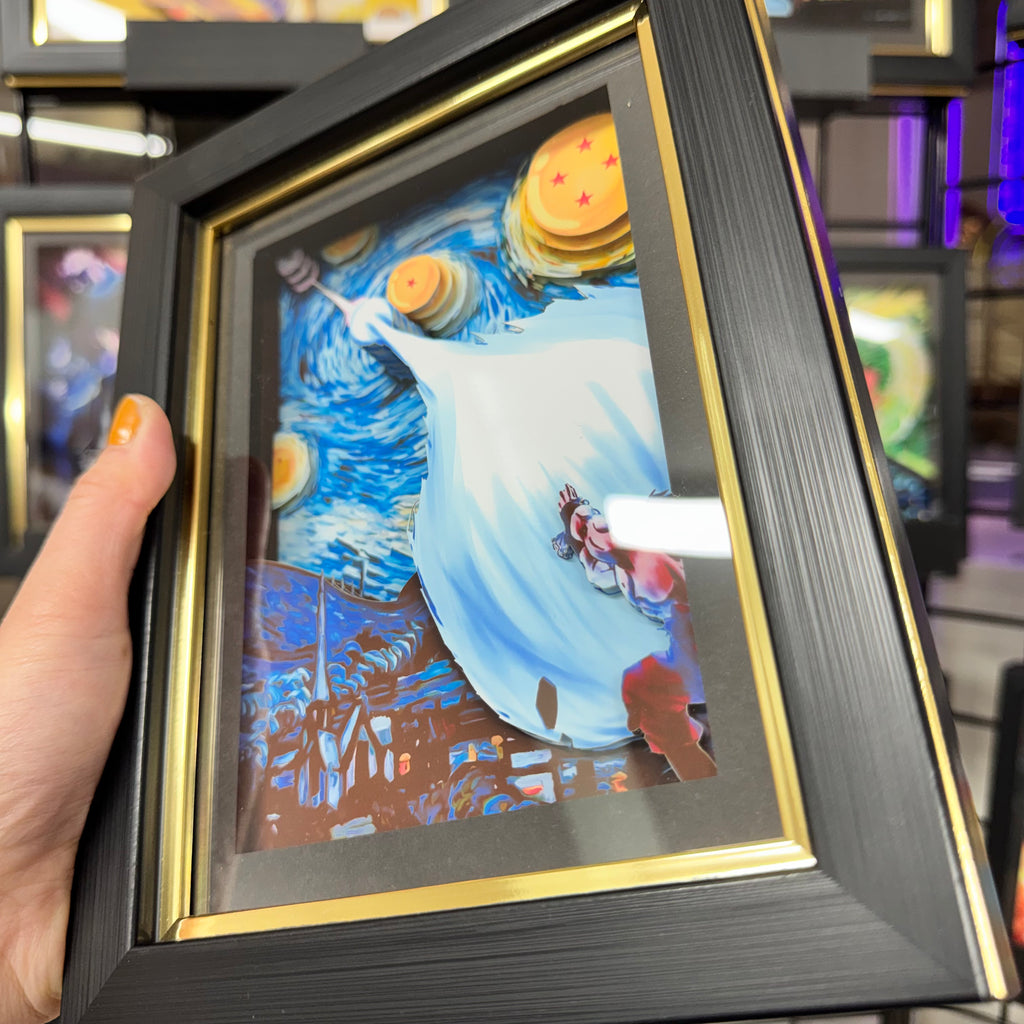 Goku X The Starry Night - 3D Paper Cut Art Frame