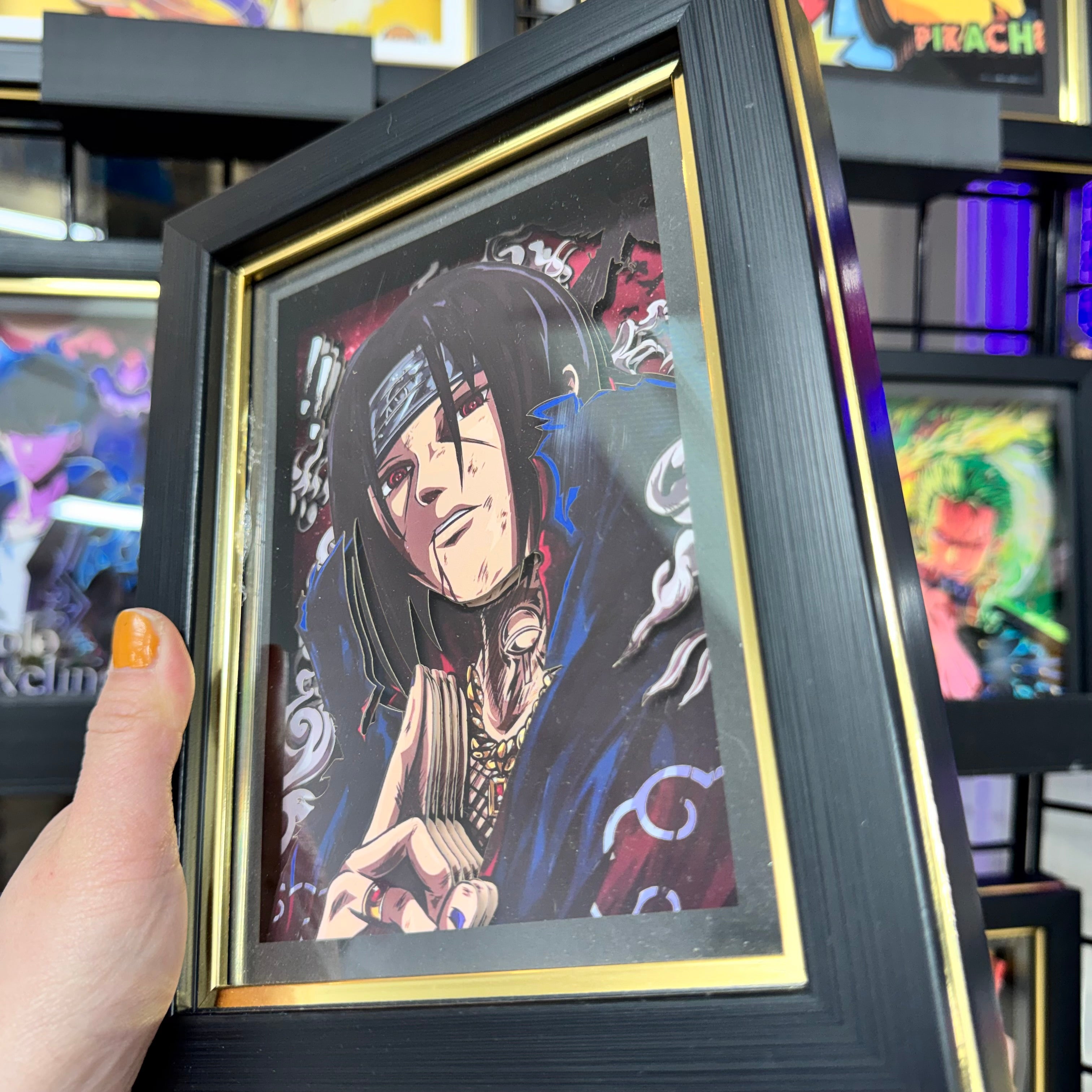 Itachi Uchiha - 3D Paper Cut Art Frame