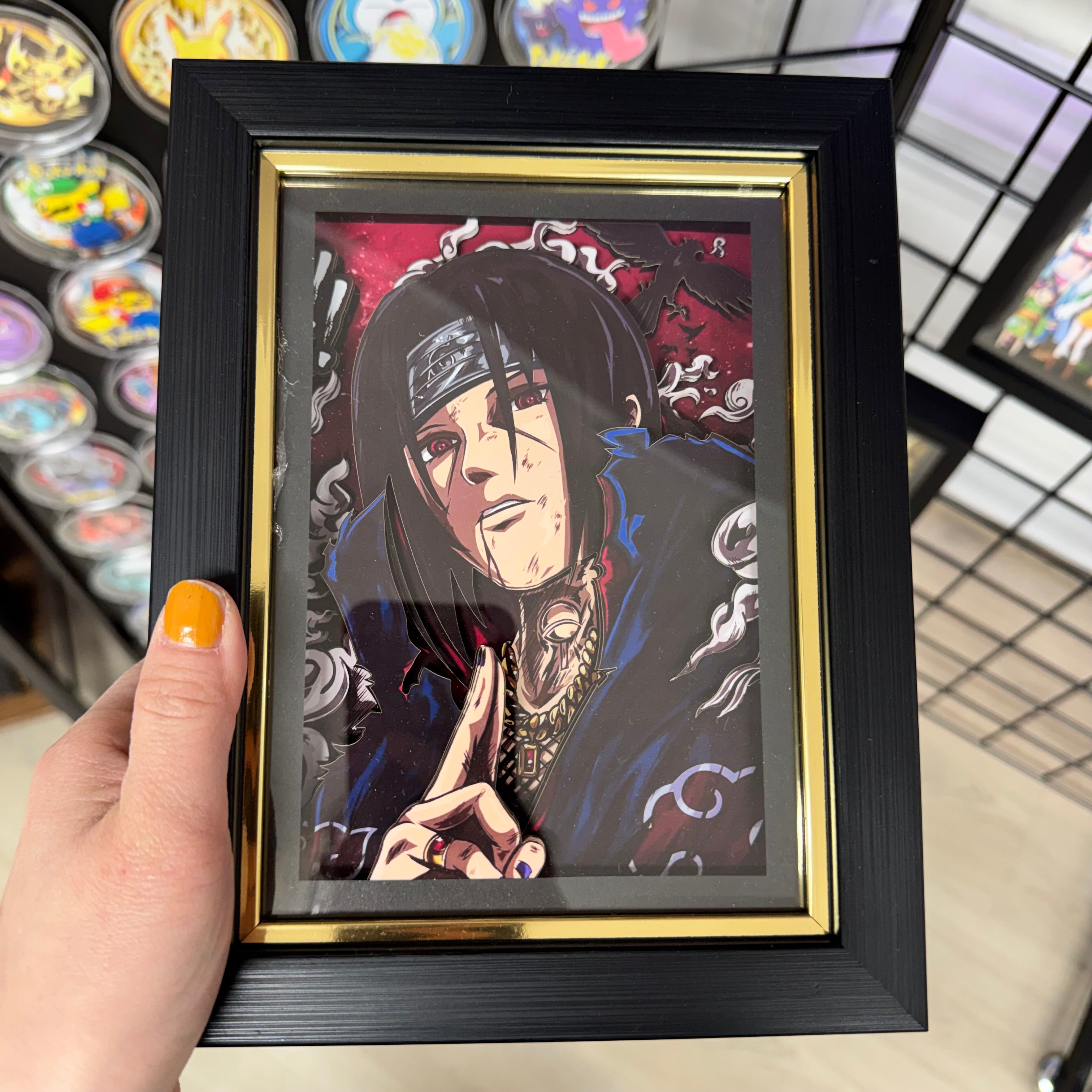 Itachi Uchiha - 3D Paper Cut Art Frame