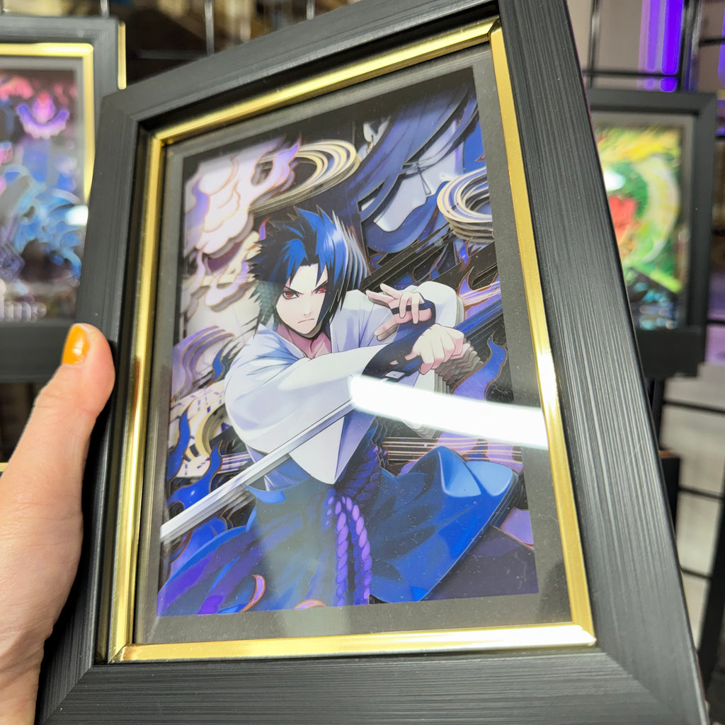 Uchiha Sasuke - 3D Paper Cut Art Frame - Naruto
