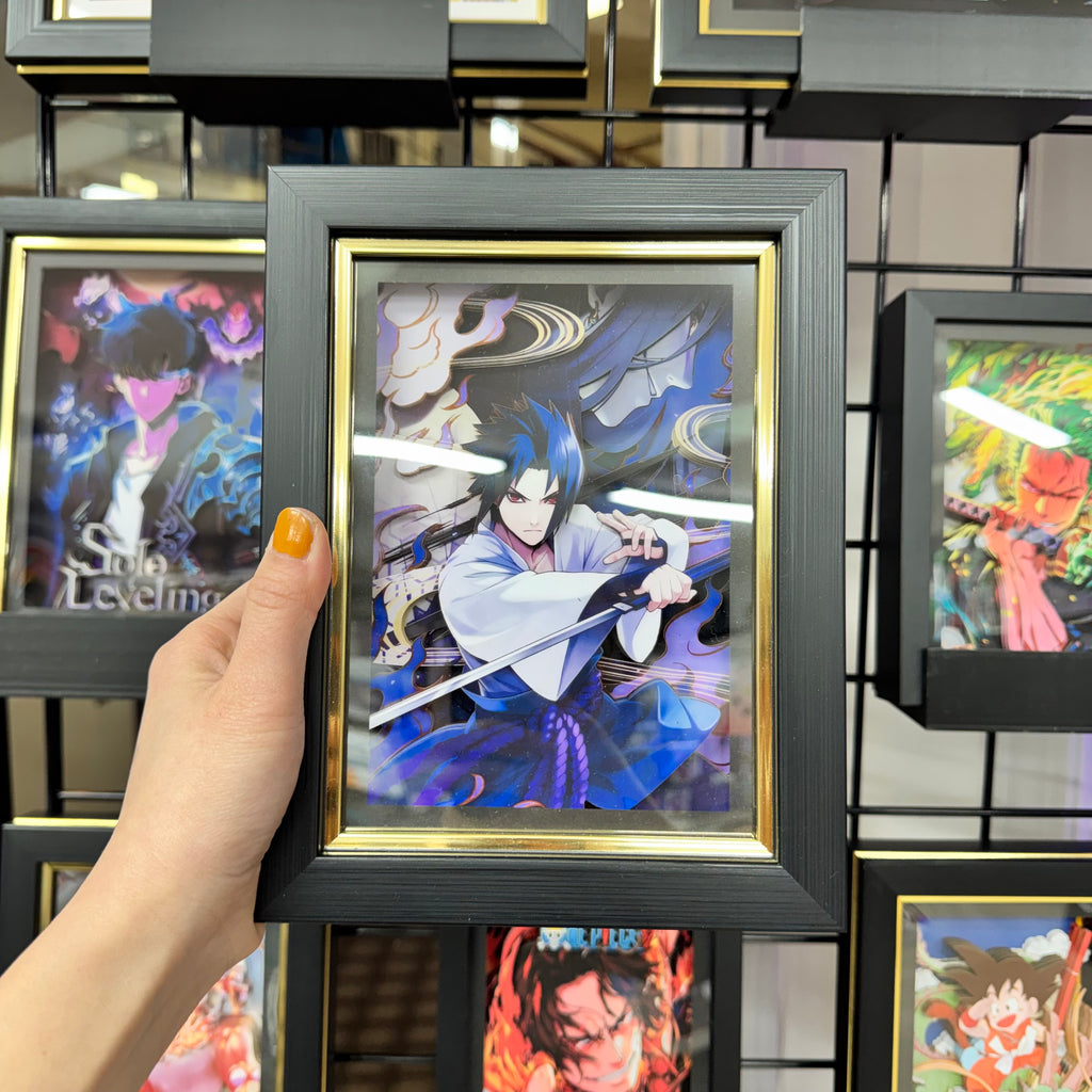 Uchiha Sasuke - 3D Paper Cut Art Frame - Naruto