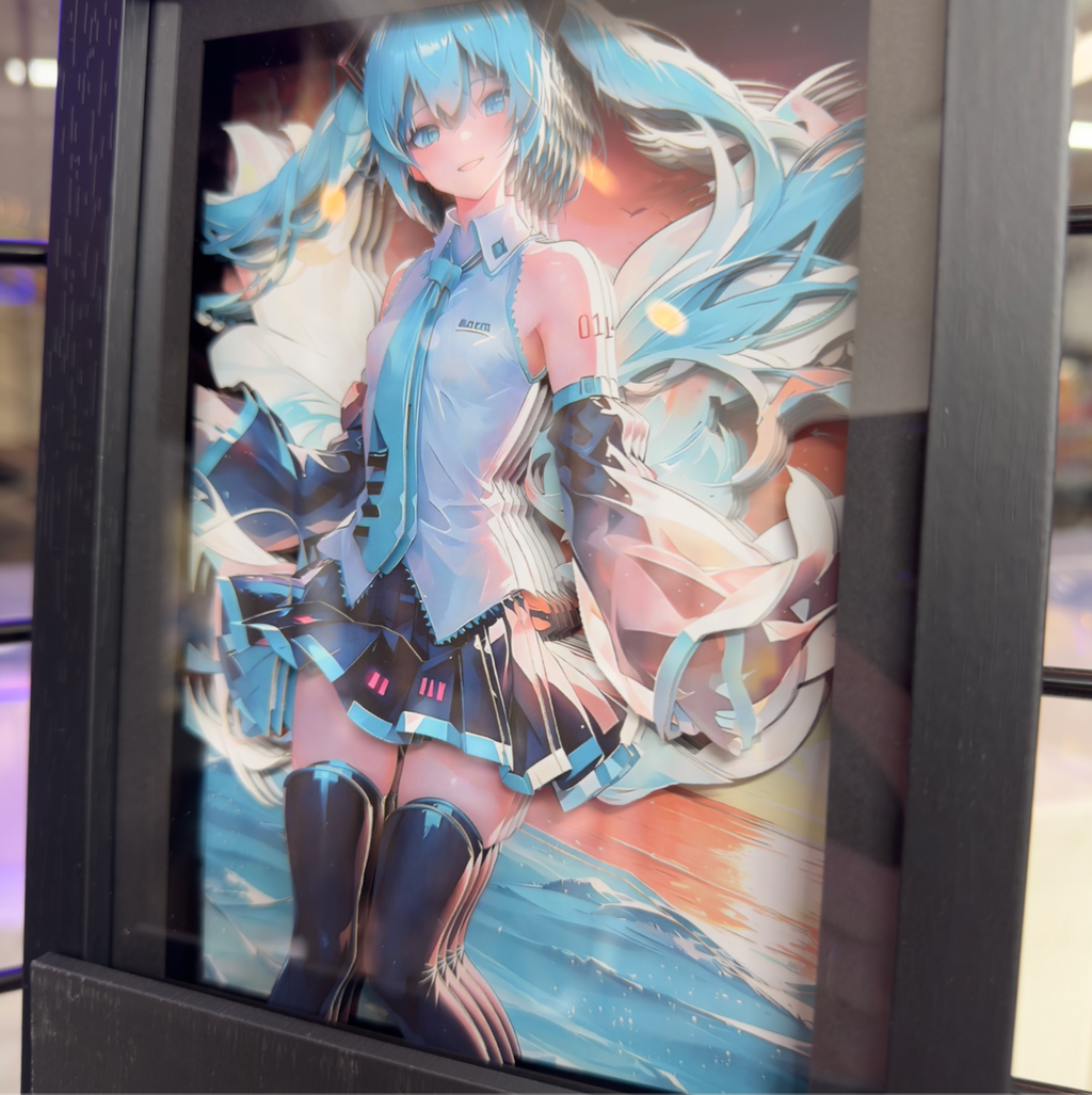 Hatsune Miku - 3D Paper Cut Art Frame