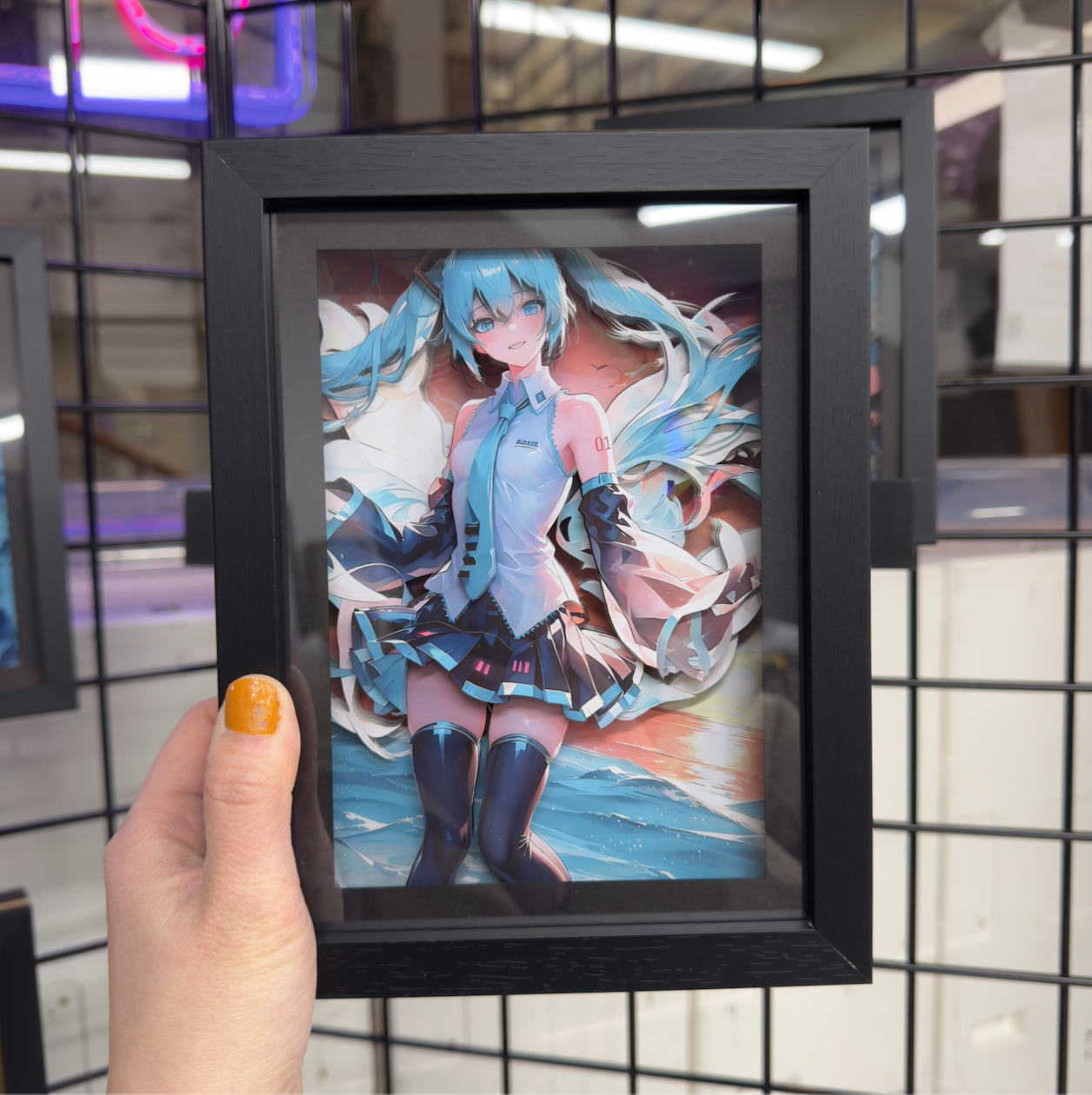 Hatsune Miku - 3D Paper Cut Art Frame