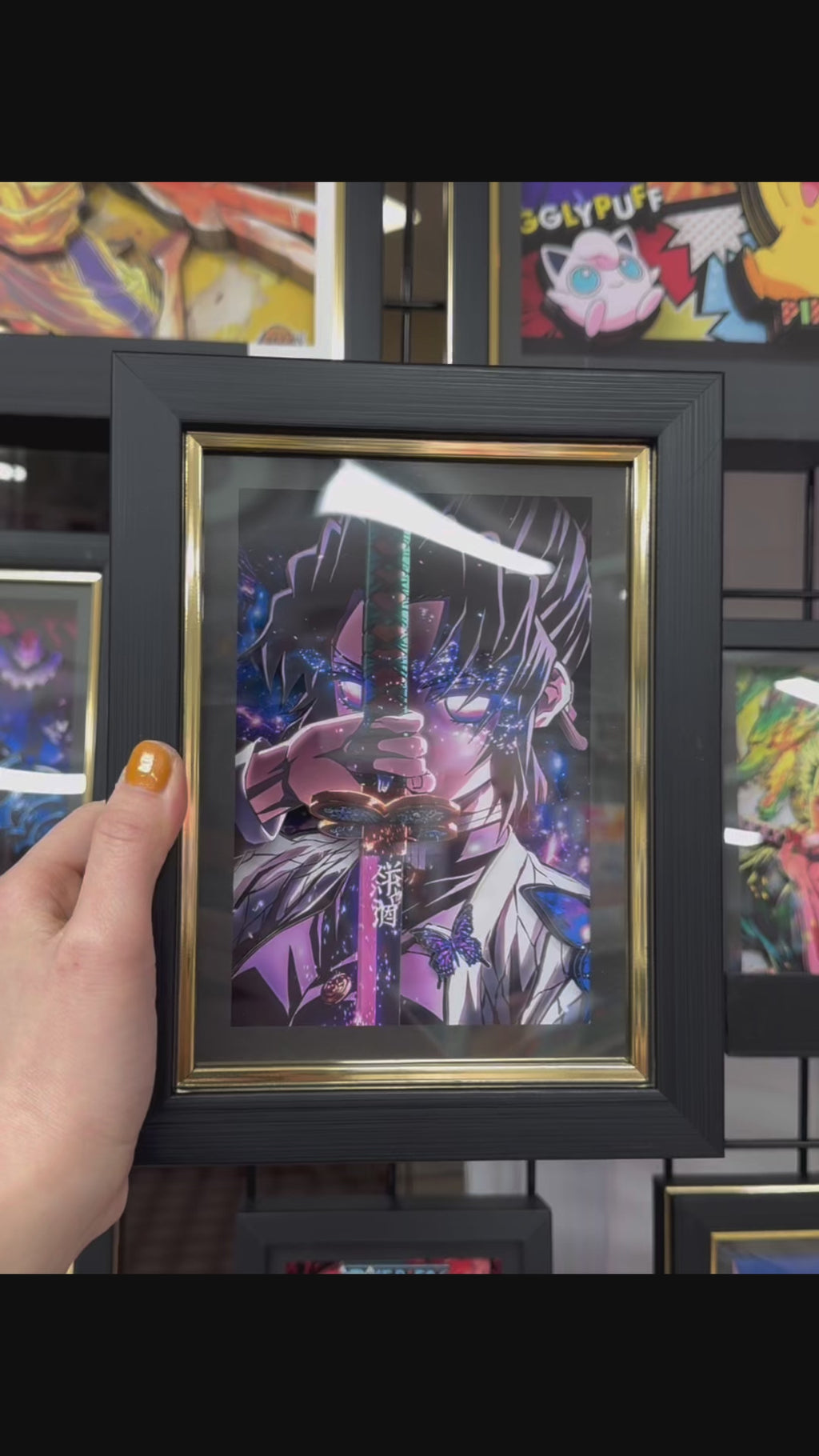 Shinobu Kochō- 3D Paper Cut Art Frame -Demon Slayer