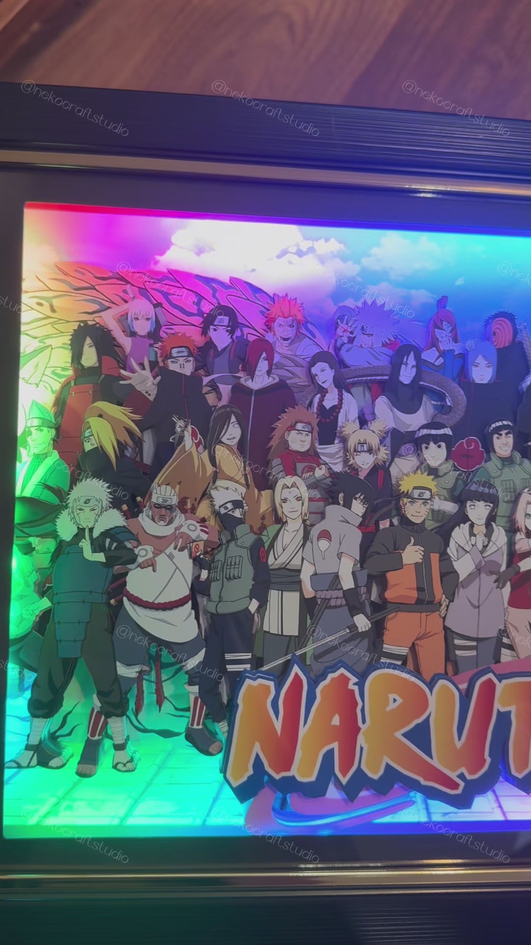 Naruto - Group Picture -3D Paper Cut Art Frame