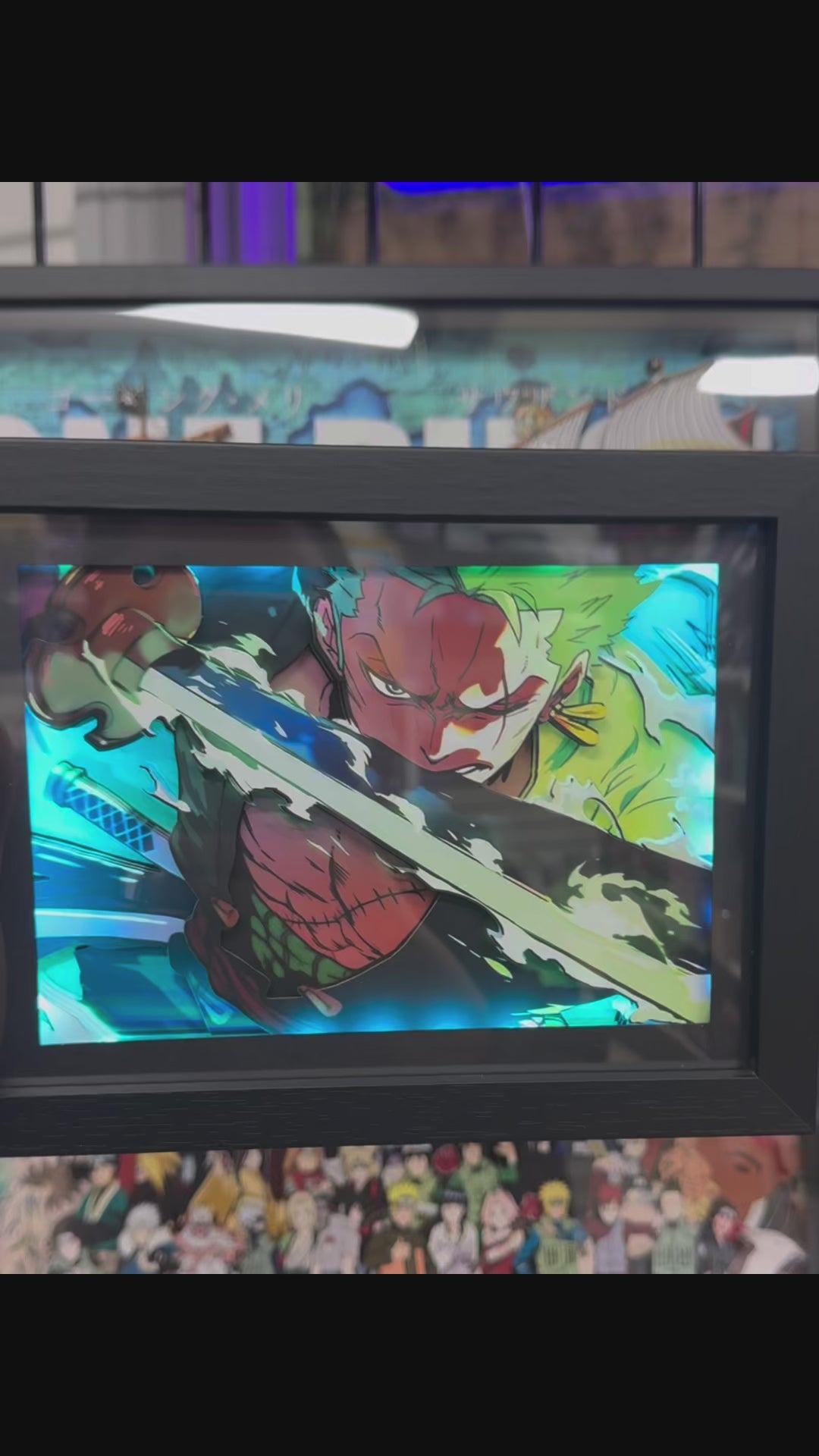 Roronoa Zoro - 3D Paper Cut Art Frame