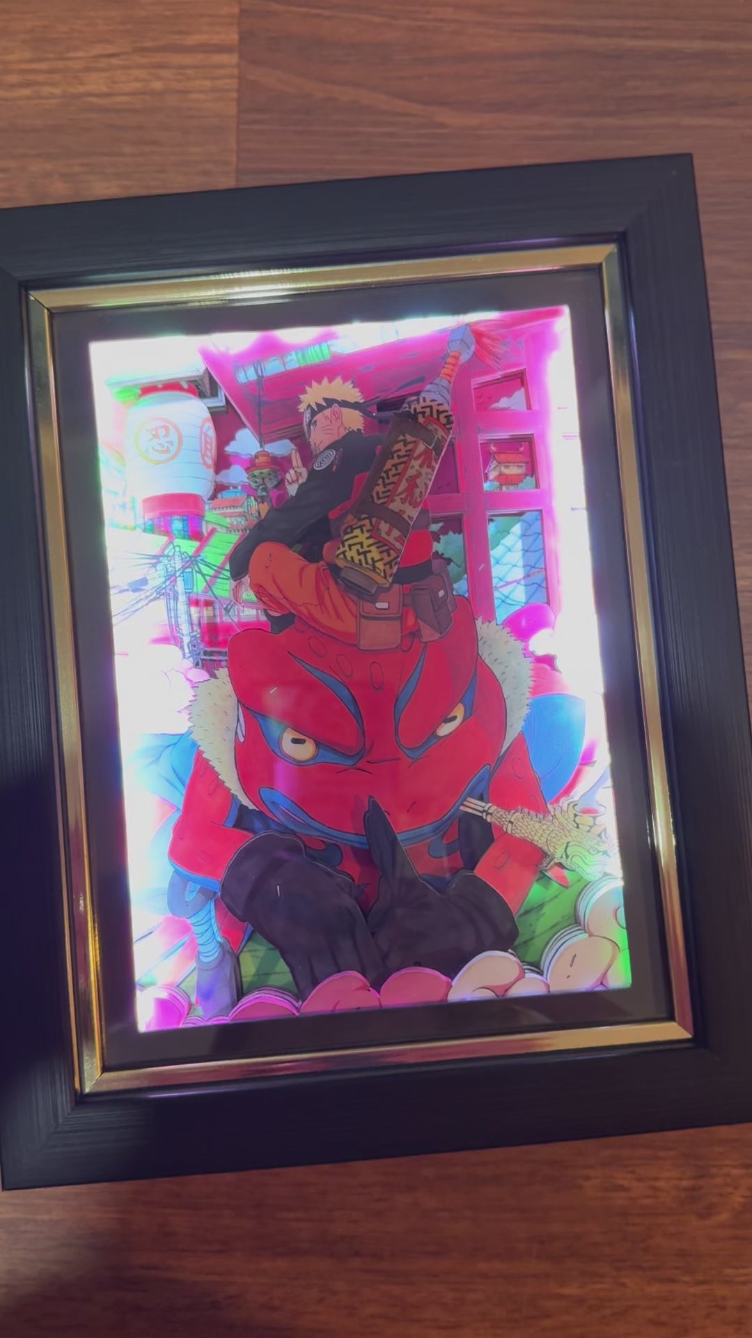 Naruto - Naruto & Gamabunta -3D Paper Cut Art Frame