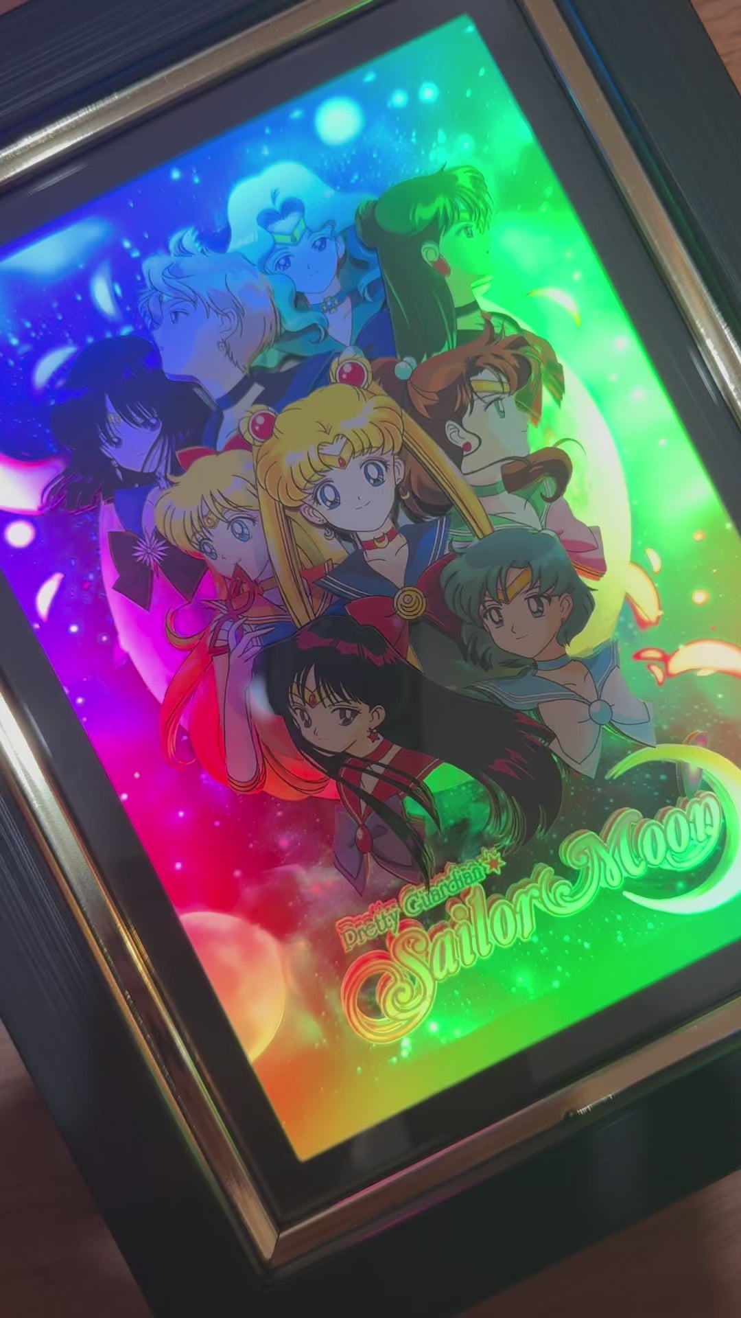 Sailor Moon Group -3D Paper Cut Art Frame