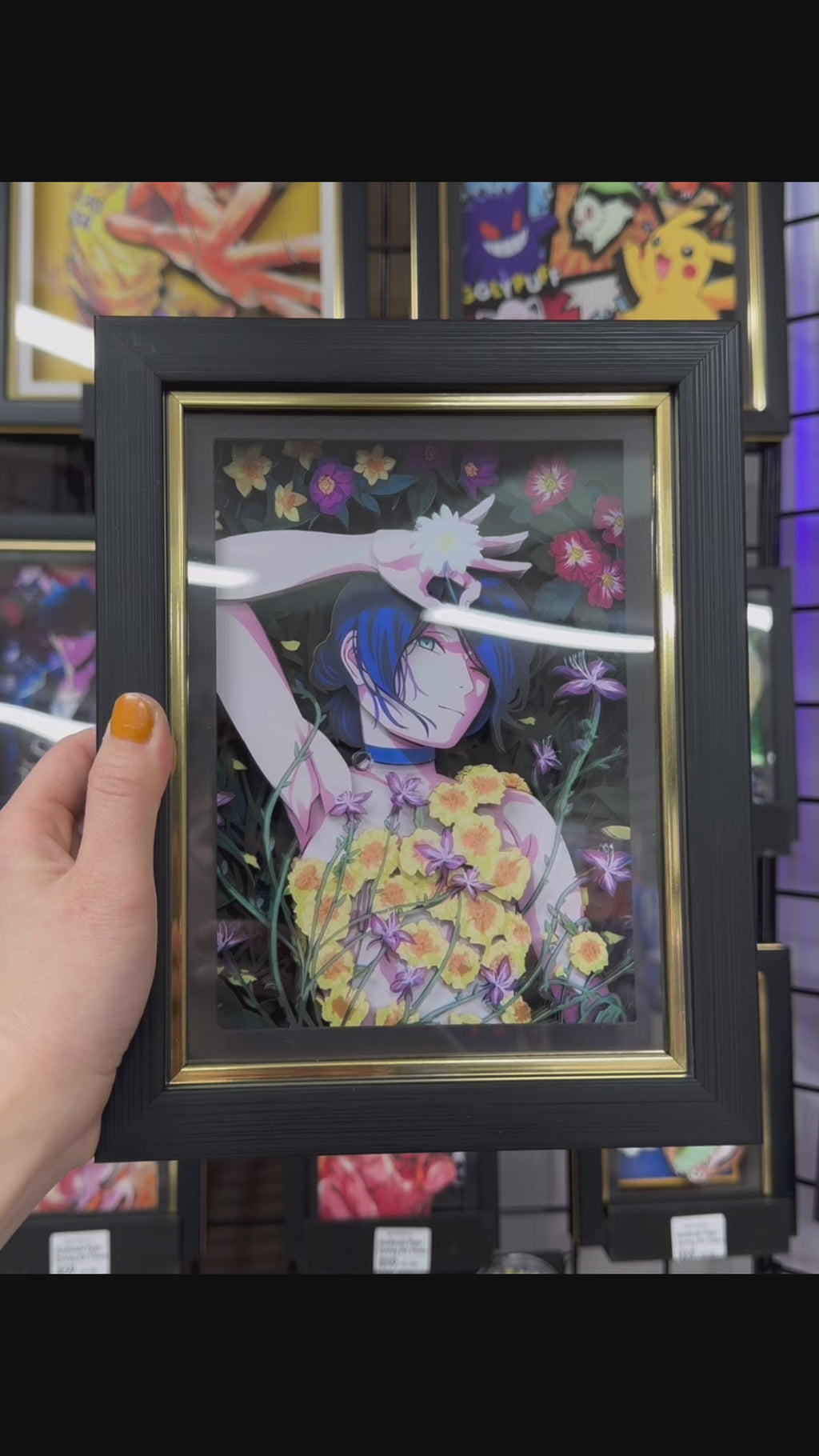 Chainsaw Man -Reze -3D Paper Cut Art Frame