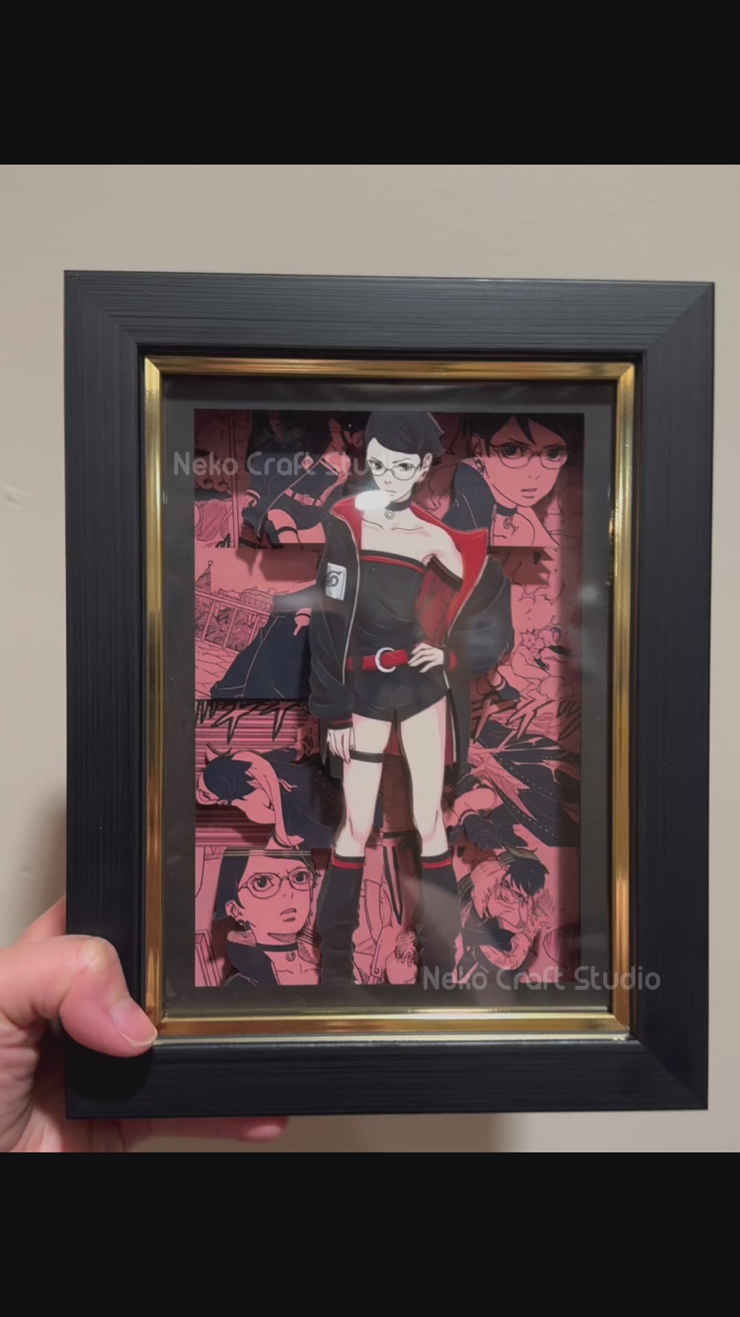 Dandadan - 3D Paper Cut Art Frame