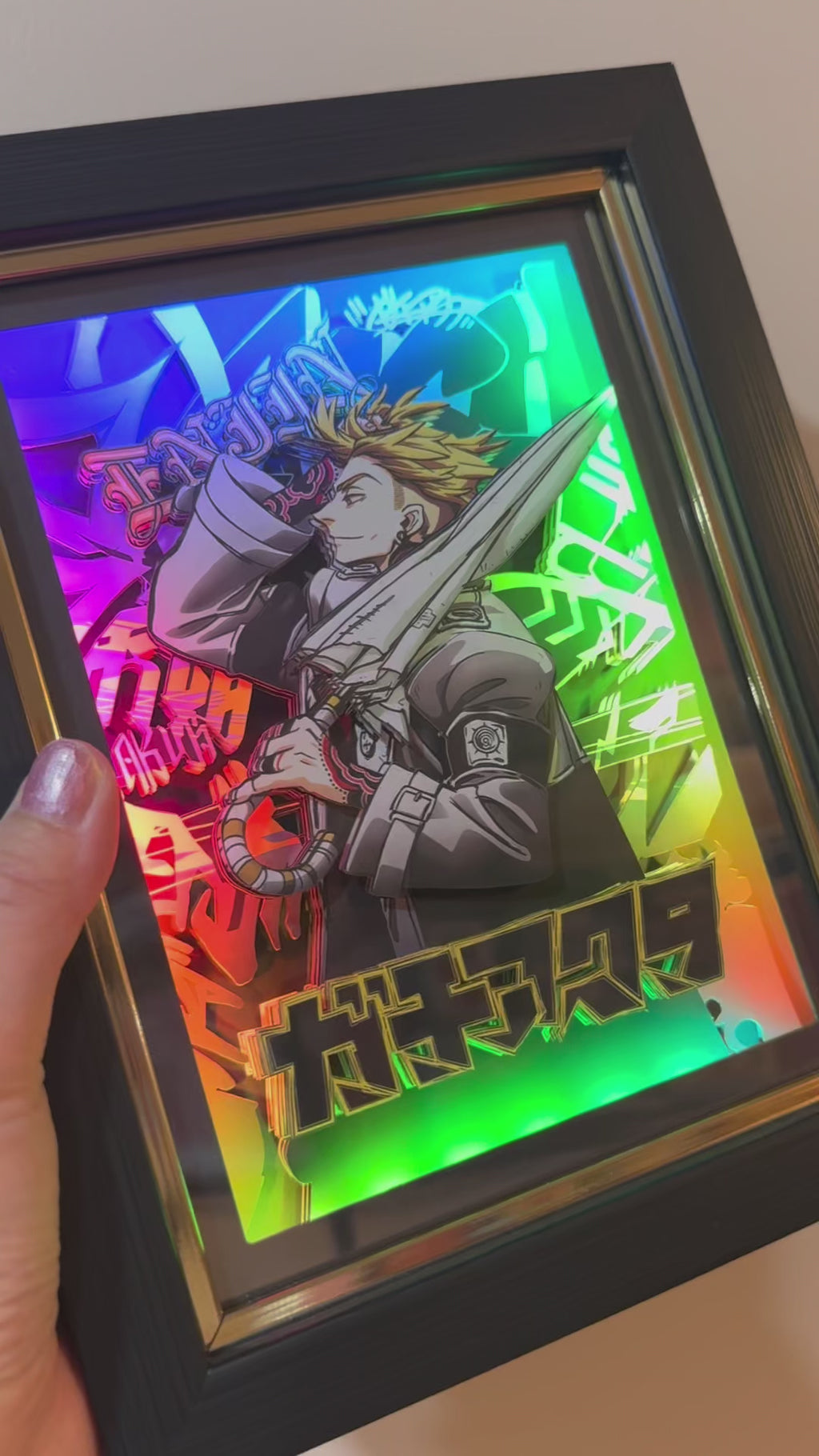 Gachiakuta -Enjin-3D Paper Cut Art Frame